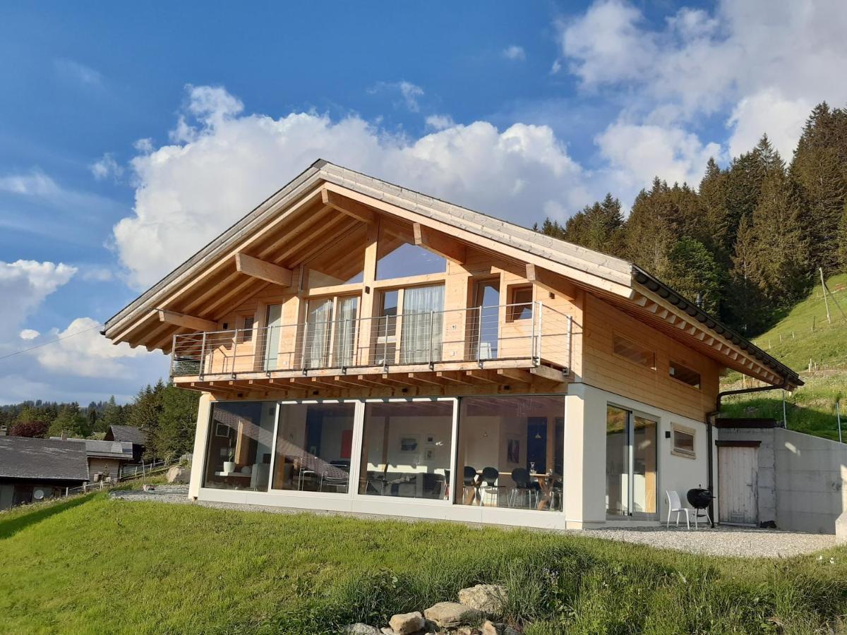 Alpine Dream Chalet With Spa Close To Lake Geneva Les Mosses Eksteriør billede